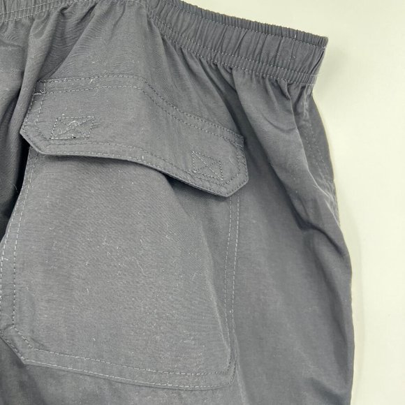 Duluth Shorts Mens Black Nylon Elastic Waist Lightweight size 2XL Pockets Hiking - Picture 5 of 7